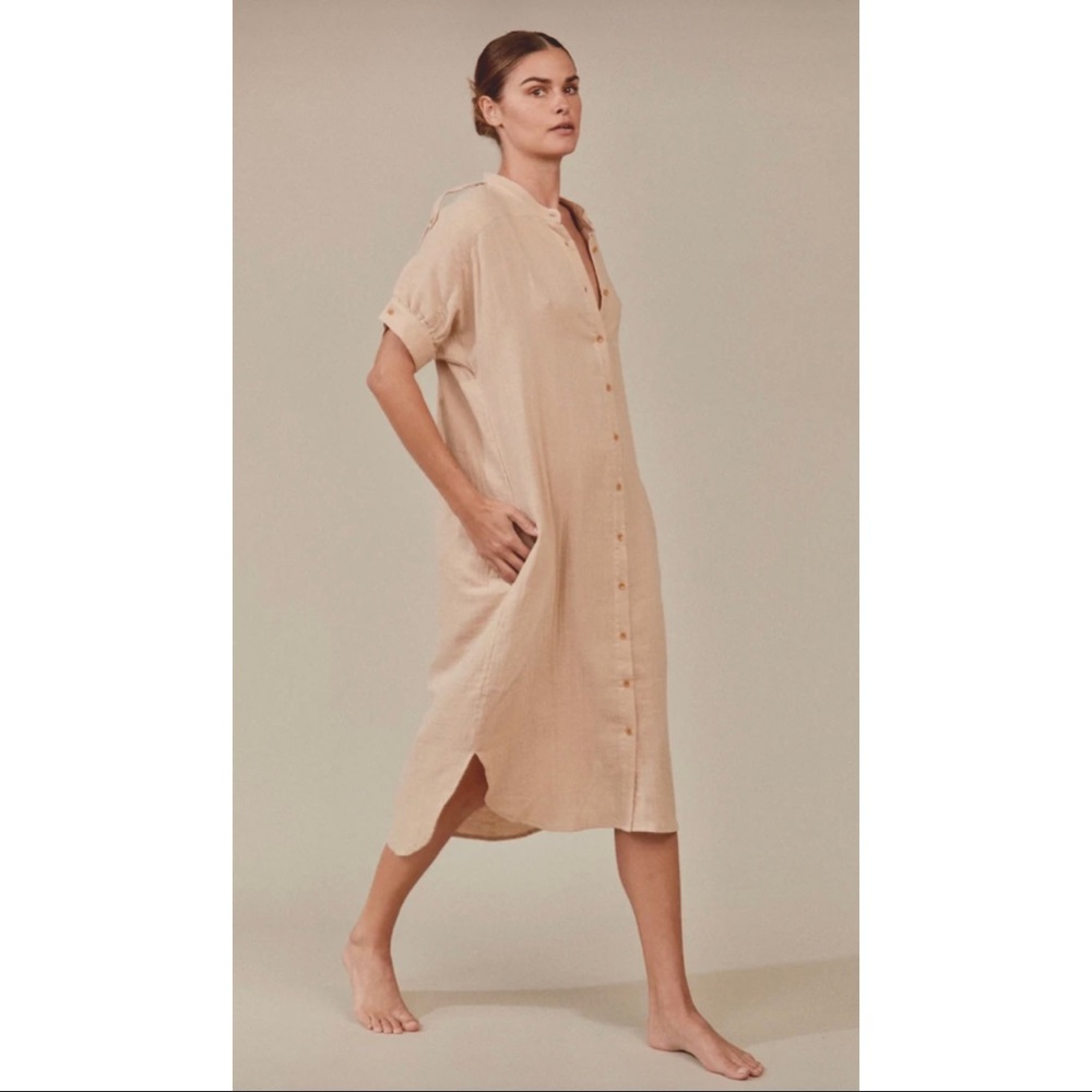 ACACIA Resort 2022 Koda Dress NWT in Oat